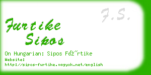 furtike sipos business card